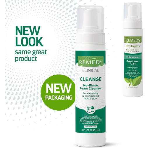 Medline Remedy Clinical No-Rinse Foam Cleanser