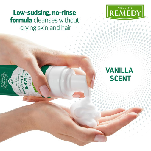 Medline Remedy Clinical No-Rinse Foam Cleanser