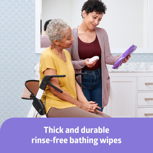 Medline Ready Bath SELECT Medium-Weight Washcloths 8/pk