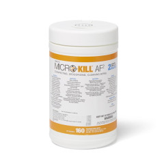 Medline Micro-Kill AF2 Disinfecting Deodoriser Cleaning Wipes without Alcohol, 6" x 6.75", 160 Count